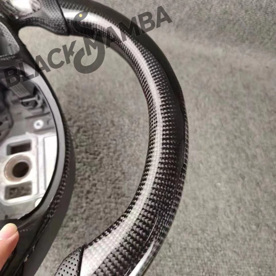 Carbon Fiber Steering Wheel for Mercedes Benz A45 AMG C43 63 AMG CLA 45 CLS 63 - Изображение 3 из 4