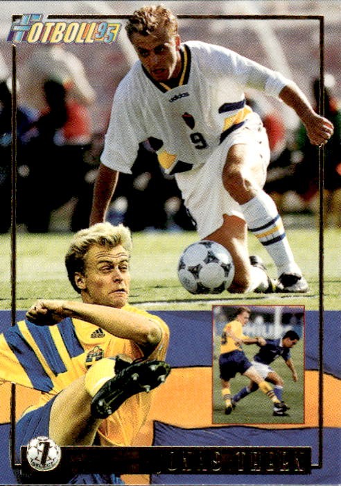 Card Fotboll 95 Panini 1995 # 6 Tomas Brolin Svezia