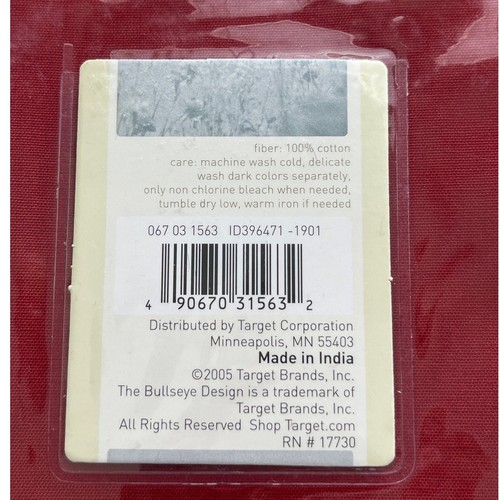 Paquete de 4 servilletas informales rojas Target Home 20 pulgadas X 20 pulgadas NUEVAS vacaciones/navidad - Imagen 3 de 5