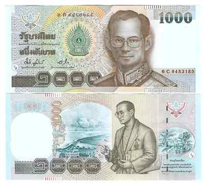 THAILAND 1000 1.000 BAHT 2000 SIGN 73 UNC P 108 (2) | eBay.de