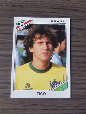 ZICO 1986 PANINI WORLD CUP FOOTBALL MEXICO 86 WM Brazil Brasil No. 250