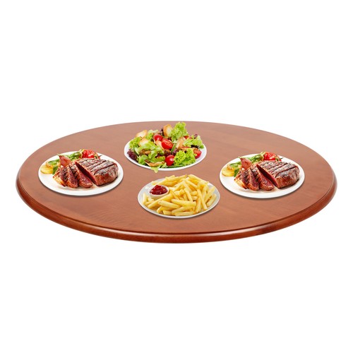 Organizador para mesa Lazy Susan de roble de 27,56"" - Bandeja de cocina de madera giratoria - Imagen 17 de 18