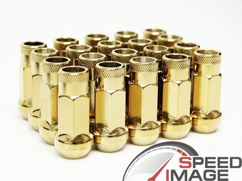 WENJTP 20pcs Black Cold Forged Steel 12mm*1.5 Lug Nuts Extended