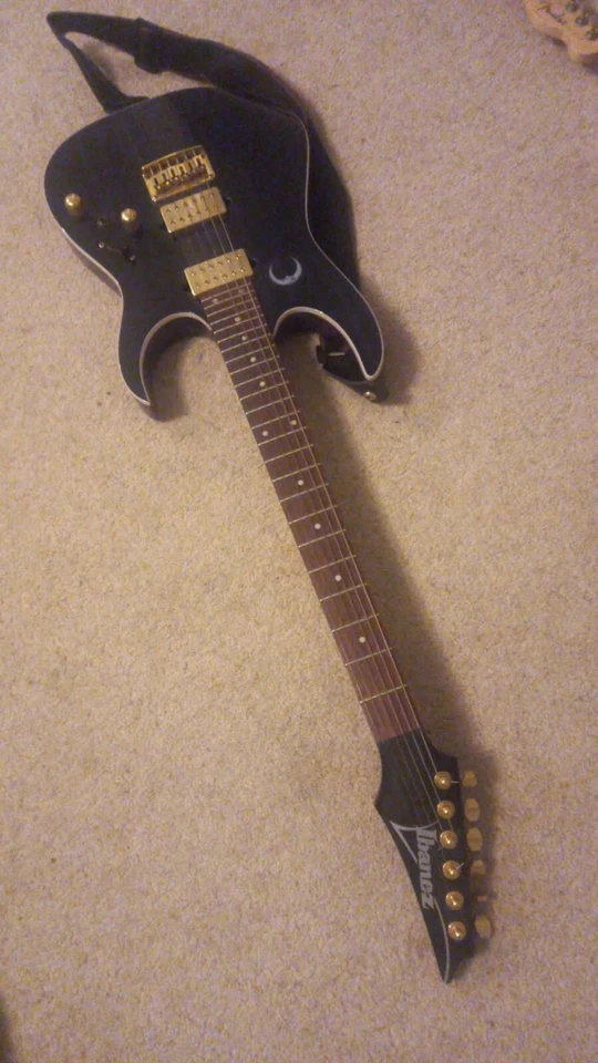 Ibanez RG421HPAH, Blue Wave Black Electric Guitar, Dimarzio Pickups, photo 3 of 3