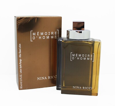 Nina Ricci, Memoire d'Homme, After Shave Lotion, 100ml. Neu