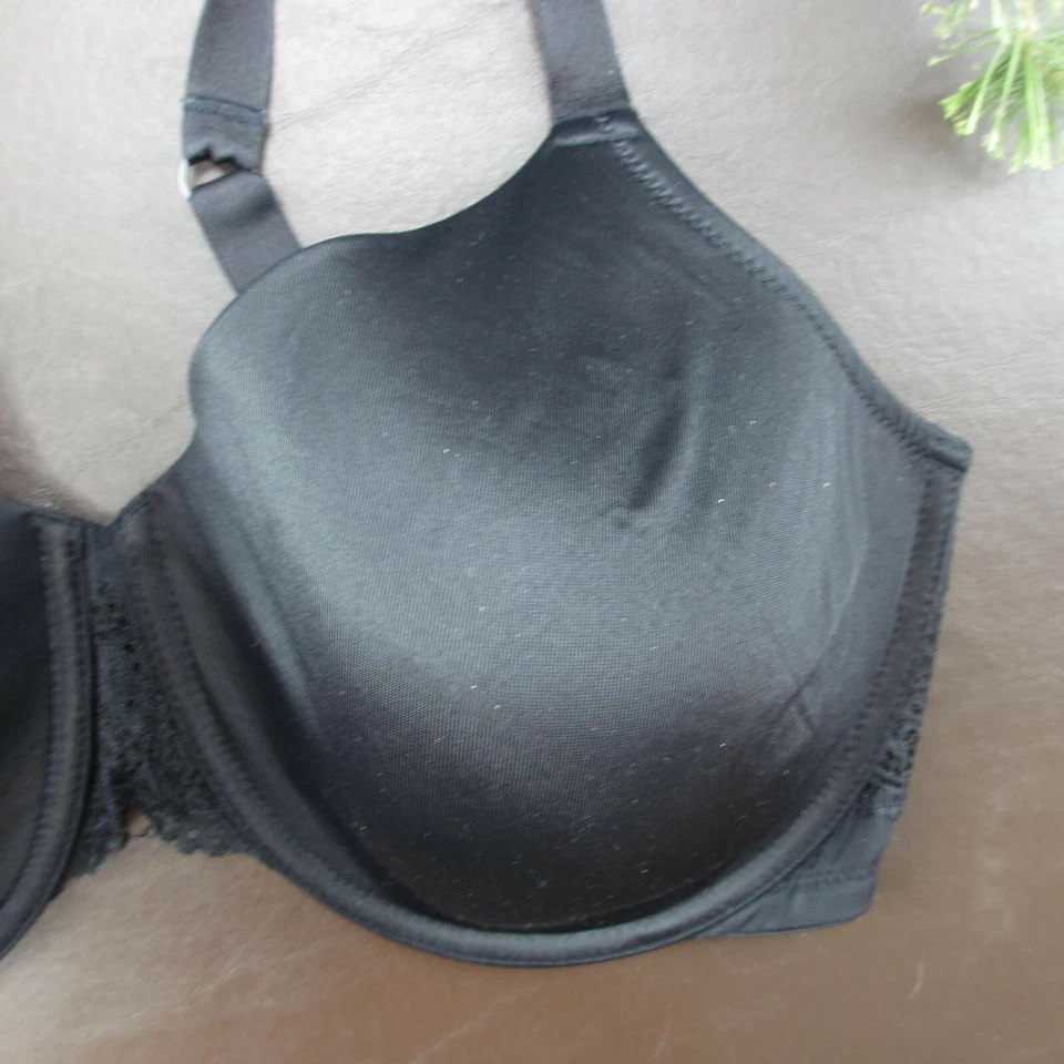 Sujetador Playtex 42DD negro acolchado con aros cierre ajustable trasero Foto 4 de 4