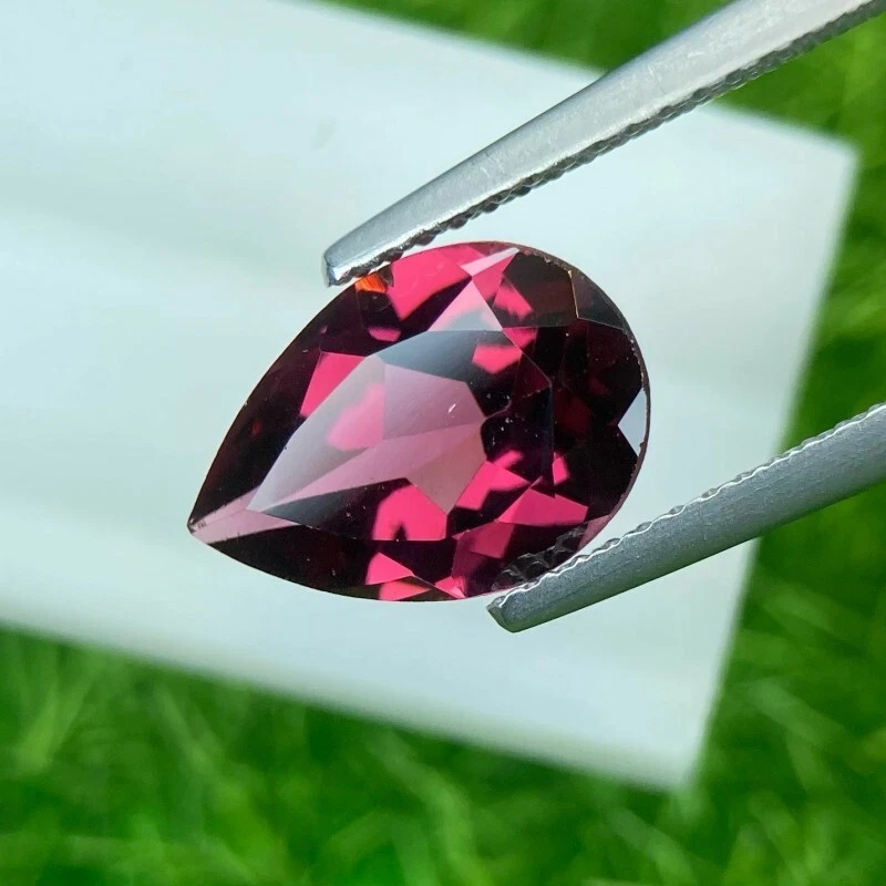 3.47 Cts | natural loose" Pyrope Garnet | Pink | Pear Shape | portuguese cut - Image 3 of 4