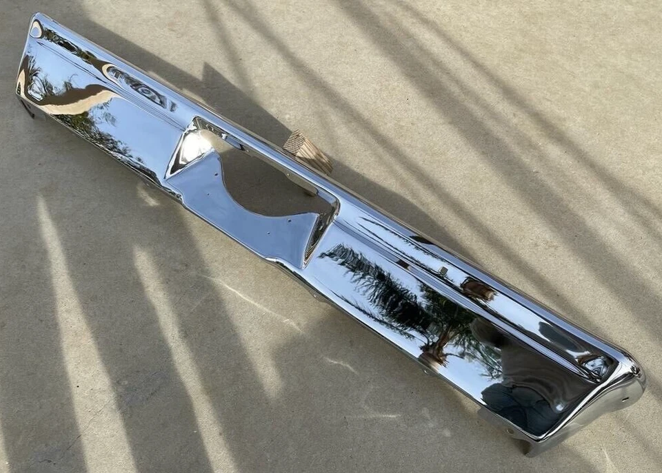 PARAGOLPES TRASERO S CHEVROLET CHEVY II NOVA NUEVO TRIPLE CHAPADO CROMO 1968-1972 68-72 Foto 4 de 4