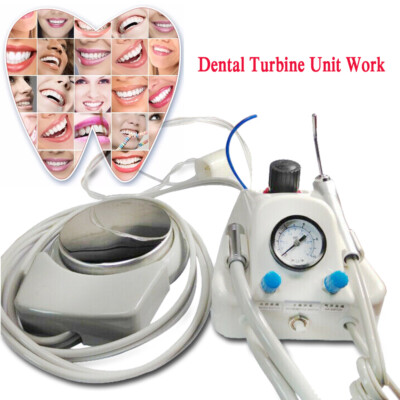 Dental Lab Portable Air Turbine Unit Work Air Compressor Kompressor 4 Löcher DE