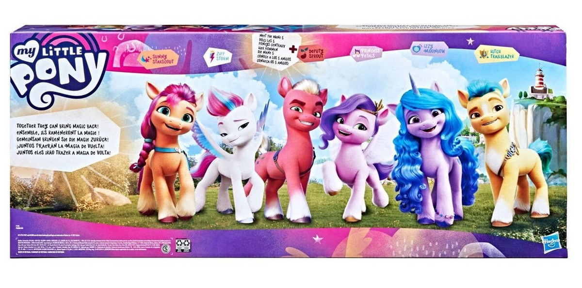 6 Ponies - My Little Pony SHINING ADVENTURES Set - Izzy HITCH Zipp