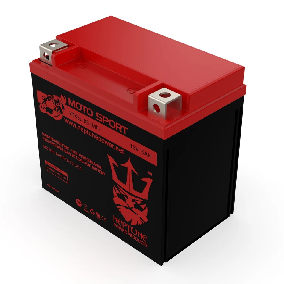 Batería ATV KTM 505CC KTM SX, 2008-2010 ST5L-BS YTX5L-BS (MF) de Neptune Foto 3 de 4