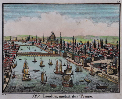 London - London, Nachst Der Temse - New Picture Gallery - Lithography By 1831