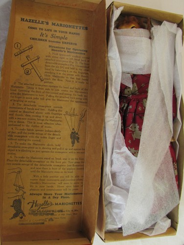 Vintage Hazelle's Marionette, No. 812 ‘Hillbilly Woman’, with original box - Picture 23 of 23