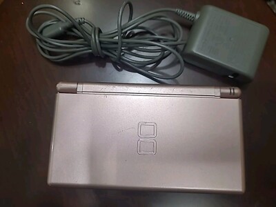 Nintendo DS Lite Coral Pink USG-001 Console.  No Stylus.