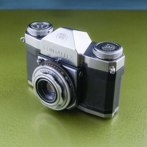 defective CONTAFLEX 35 mm camera, Zeiss Ikon Tessa 2.8 / 45 Carl Zeiss, E38141 ☆ - Picture 1 of 5