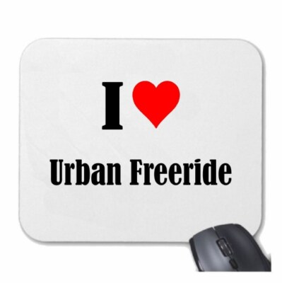 MOUSEPAD Mauspad I Love Urban Freeride Ich Liebe Urban Freeride