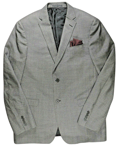 Ermenigildo Zegna Suit Jacket Blazer 44 Slim Gray Wool Birdseye Designer Recent - Bild 3 von 11