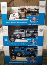 AMOCO 1929 FORD MODEL A TANKER TRUCKS REGULAR SILVER ULTIMATE 3 PIECE COLLECTION