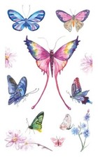 Flash Temporary Adhesive Tattoo Butterfly Flower Gift Party Vacation