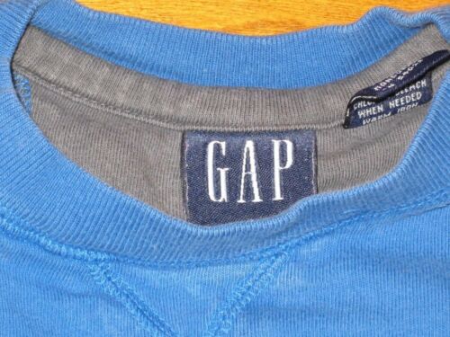 Boys Gap Shirt Blue With Gray Stripe Size XS 4 Short Sleeves Spring Top - Picture 2 of 4