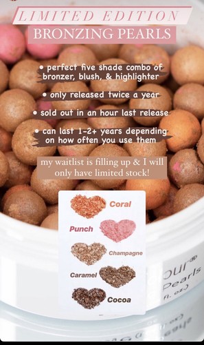 NEW Nu Skin Bronzing Pearls, Contour, Blush, Eye Shadow. Dewy looking skin | - Picture 5 of 7