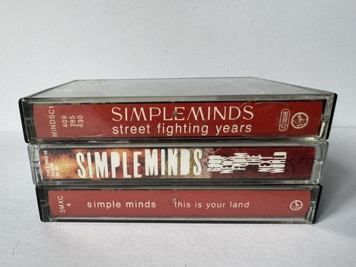 3x SIMPLE MINDS CASSETTE TAPES JOB LOT BUNDLE STREET FIGHTING - GOOD NEWS - LAND - Picture 2 of 2