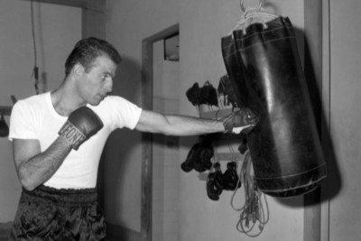 Super Weltergewicht Boxer Sandro Mazzinghi 1960er Boxen 4x6 Foto