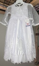 Vestido de primera comunion con la virgen de Guadalupe color blanco