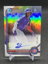 YEISON SANTANA ⚾️ 2022 1st Bowman Chrome Auto Refractor #CPA-YS | Chicago Cubs