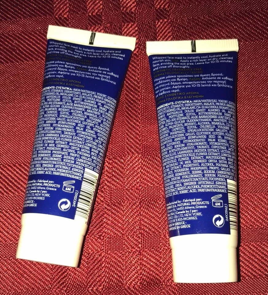 2X Korres Hydra-Biome Probiotic Superdose Face Mask .68oz Each = 1.36oz Sealed - Image 2 of 4