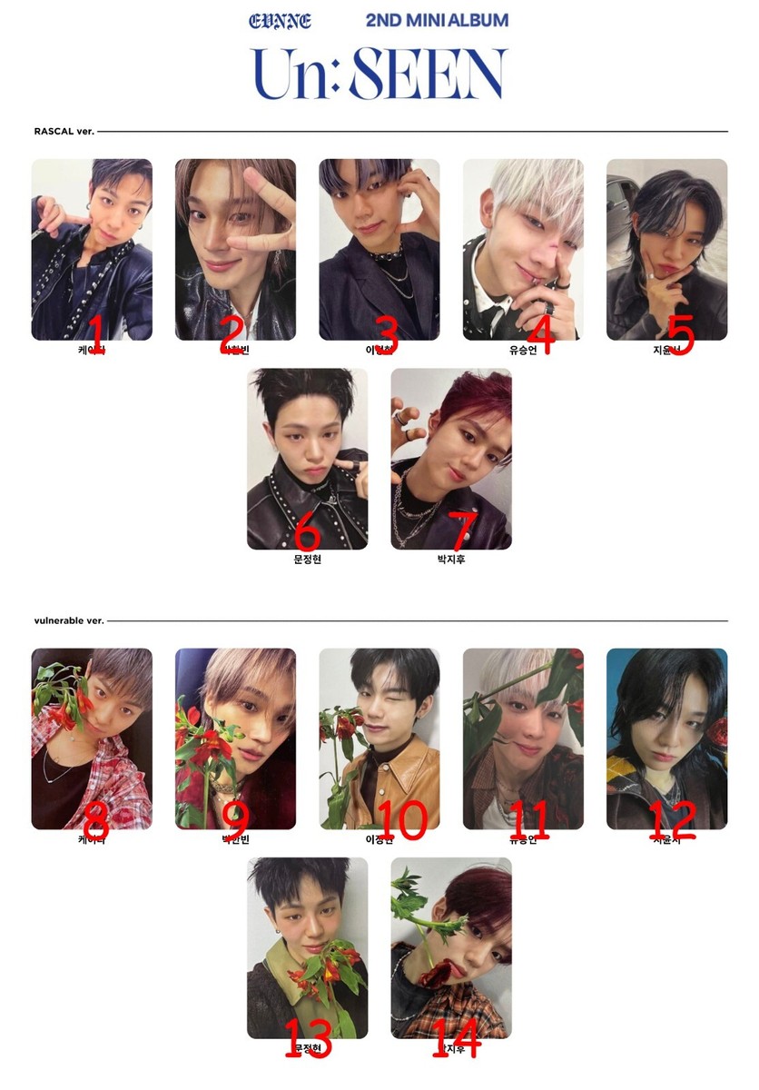 evnne un:seen 対面トレカ kpopstore EVNNE UNSEEN BOOK VER Official
