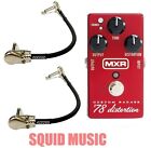 Mxr Custom Badass '78 Distortion M-78 Guitar Effects M78 ( 2 Mxr Patch Cables )