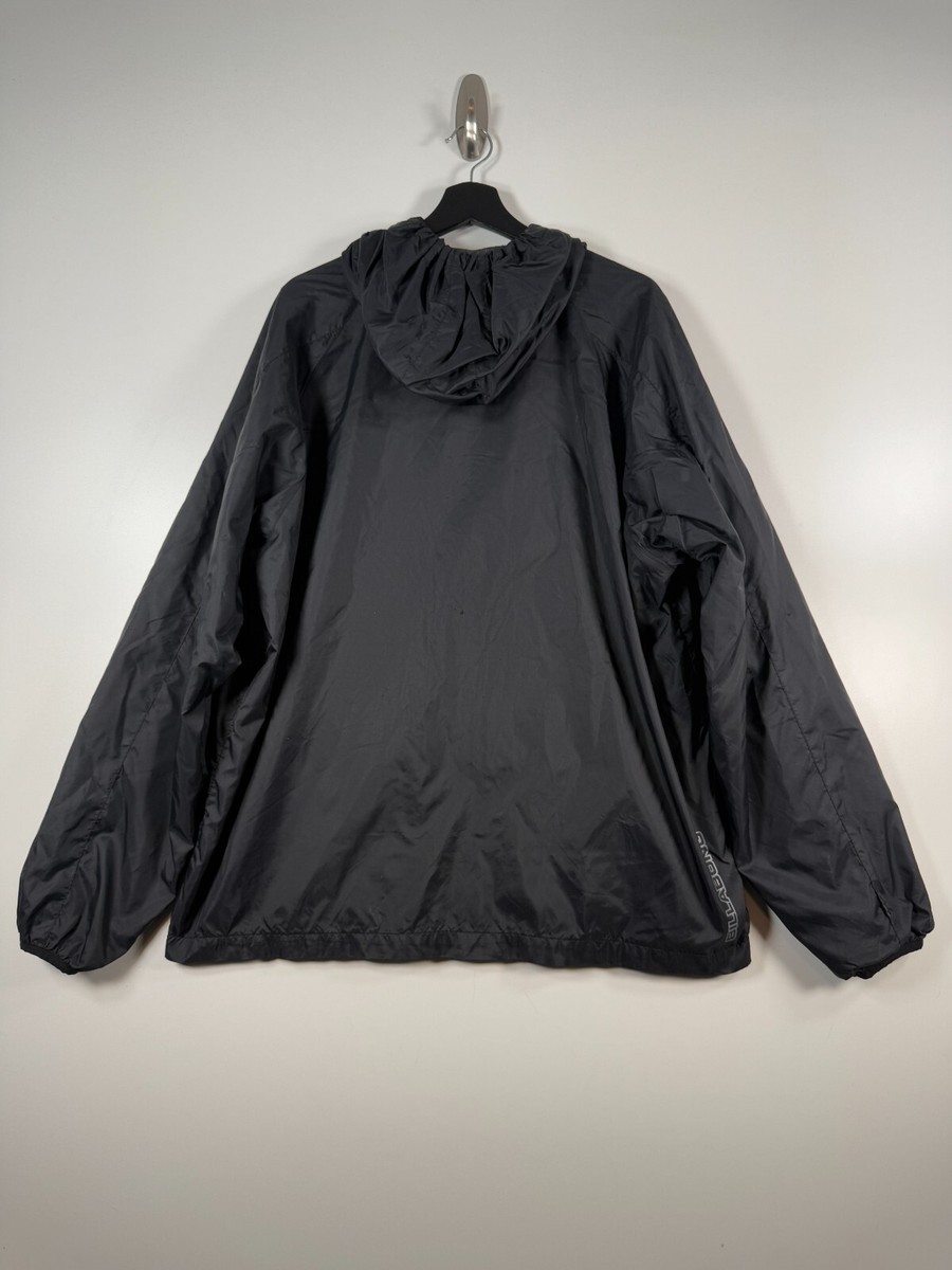 Billabong ブラック ジャケット フード付き Vtg Billabong Mens Full Zip Nylon Windbreaker Jacket Hooded