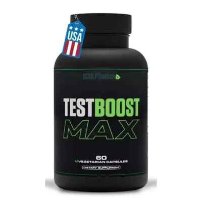 TEST BOOST MAX Sterone Build Muscle Men Fat weight Loss  60 Cap EXP 5-2026