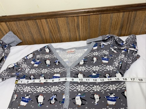 Hanna Anderson Organic Cotton Pajama Set Fair Isle Penguin Winter Size XS-S MIX - Picture 9 of 16