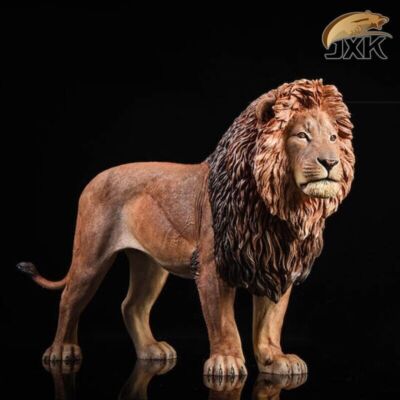 JXK 1:6 Lion Wild Animal Model Resin Toy Action Figure Statue
