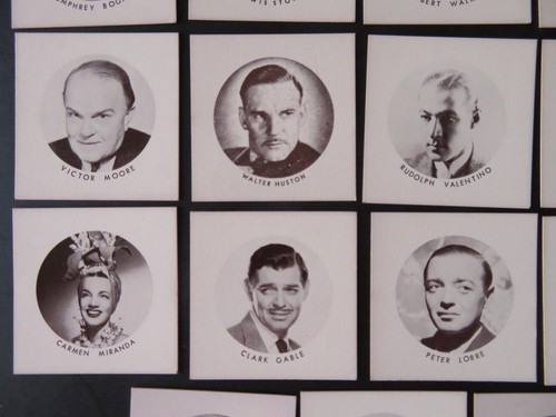 Set di 29 carte Dixie Dainty Cups stelle del cinema gelato, 1950 c. - Foto 6 di 10