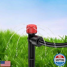 Pawfly 30 Pcs Push-to-Fit Drip Irrigation Emitters with Adjustable Water Flow
