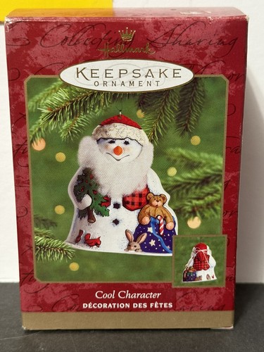 HALLMARK Recuerdo MUÑECO DE NIEVE Genial Personaje Adorno Árbol de Navidad 2000 De Colección - Imagen 6 de 7