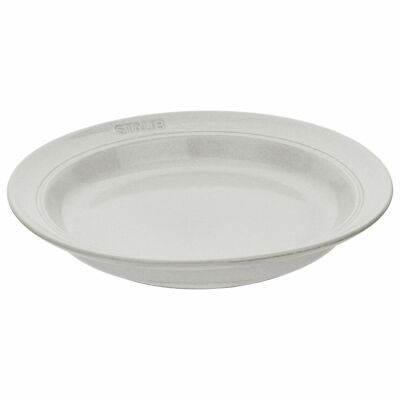 Staub Dining Line Teller 24 cm Keramik Weisser Trüffel  Spülmaschinenfest