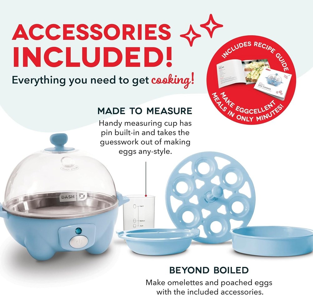 6-Capacity Electric Rapid Egg Cooker for Hard Boiled and Poached Eggs 6-Capacity Electric Rapid Egg Cooker for Hard Boiled and Poached Eggs