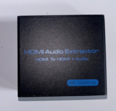 HDMI Audio Extractor 4K HDMI to Optical 3.5mm AUX Audio Adapter Splitter