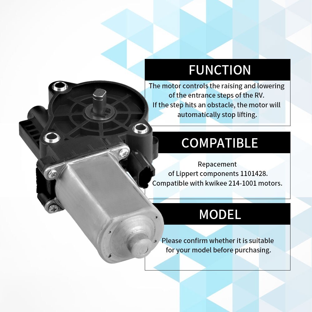 Rv Step Kwikee Replacement Electric Gear Box Linkage Assembly Pièces Souffleuse Columbia - Foto 11