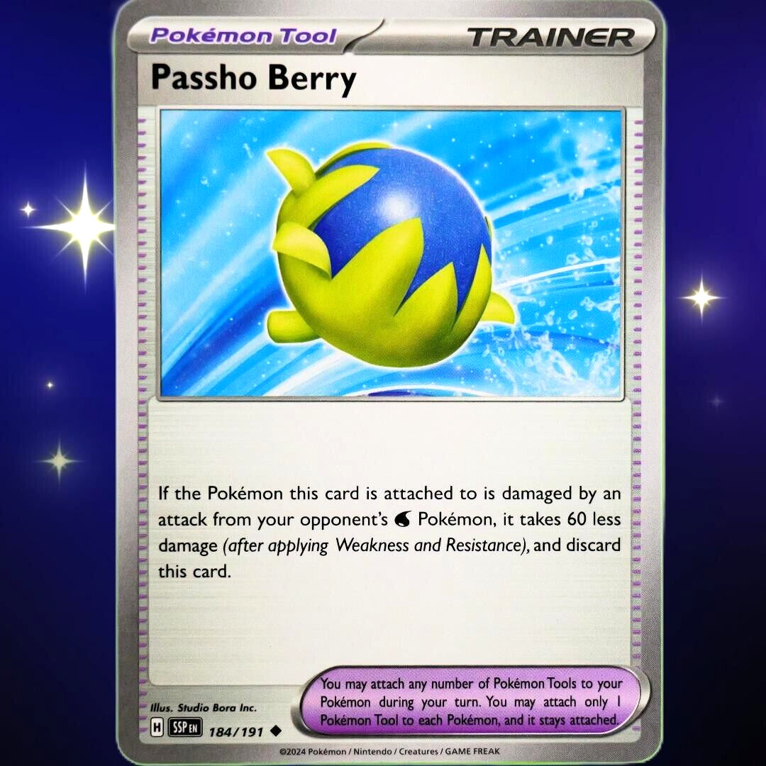 Passho Berry - Uncommon - Pokemon TCG Surging Sparks #184/191