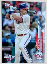 2020 Topps Opening Day Baseball Rhys Hoskins #156 Philadelphia Phillies