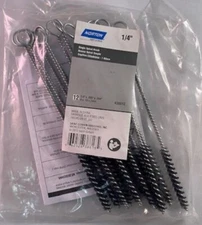 Norton 38818 Single Spiral Tube Brush 1/4" x .005" x .094" 12pcs.