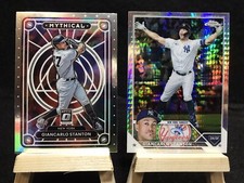 Giancarlo Stanton 2023 Topps Chrome Prizm Refactor  & Panini Mythical Yankees