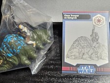 Star Wars SW 2008 WOTC Miniatures Sealed Clone Trooper on Gelagrub 8/40 w/Card