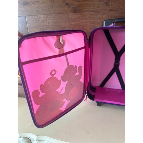 Teletubby Pink Glitzer Rollkoffer Reisegepäck Tragetasche - Bild 9 von 18