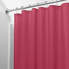 Shower Curtain Liner Burgundy Vinyl Machine Washable